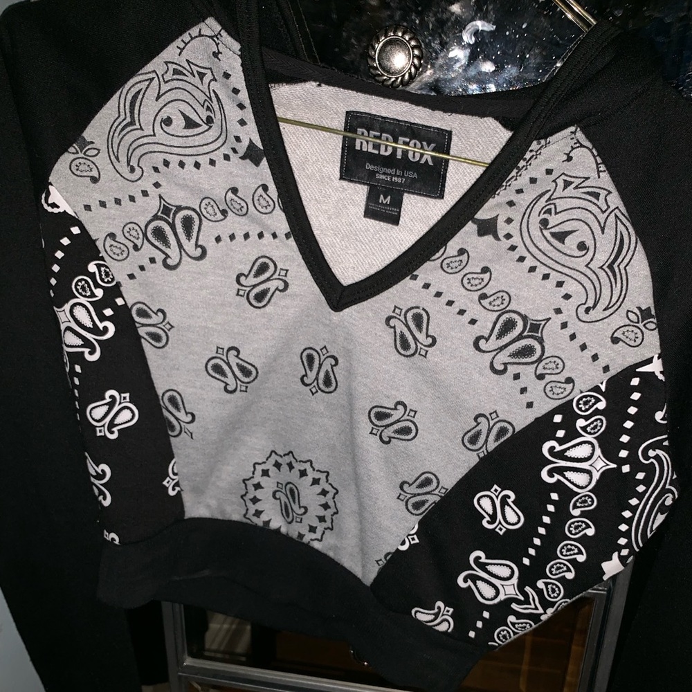 Crop top sweat shirt